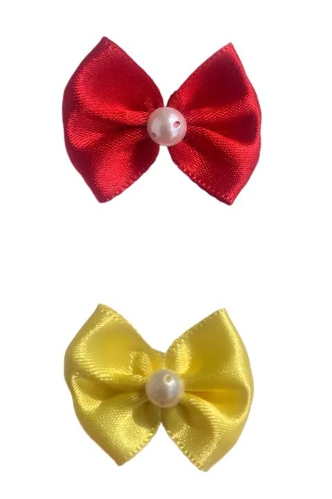 Kit c/ 50 laços pet Glamour de cetim M c/ elástico ortodôntico resistente. - Foto 6