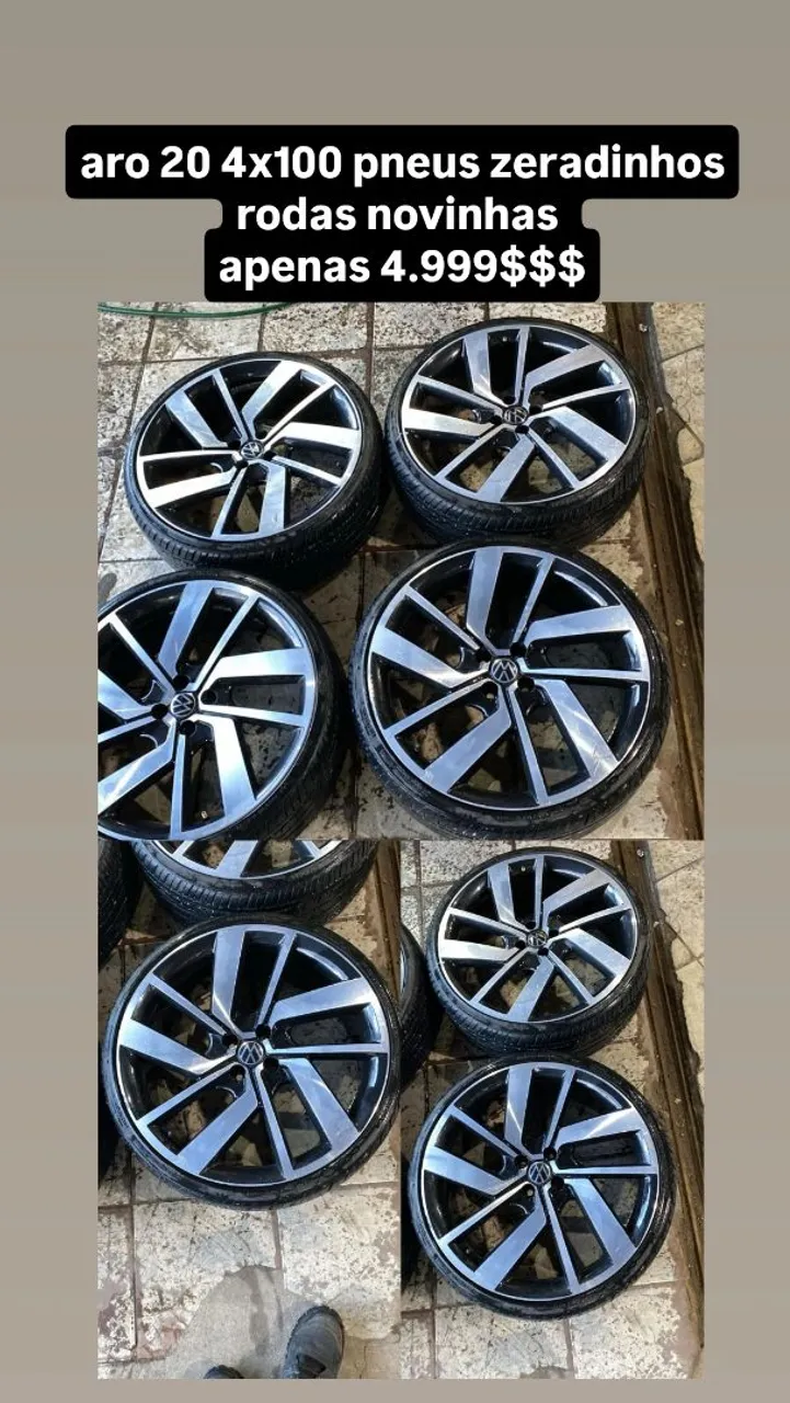 aro 20 4x100 conjunto bem novinho