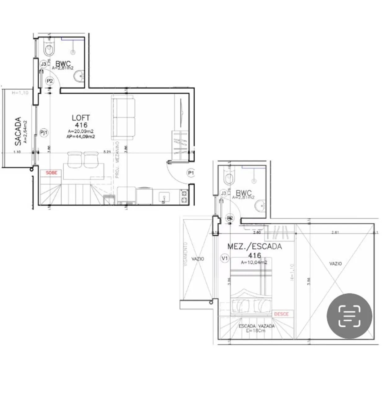 Loft com mezanino em Canasvieiras - 300 mts da praia  - Foto 2