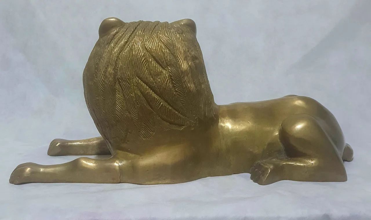 Estátua de Leão em Bronze - Antiguidade - Foto 4