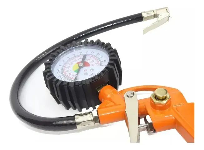 Calibrador De Pneus Pneumático 1/4 Rosca Npt Com Manometro - Foto 3