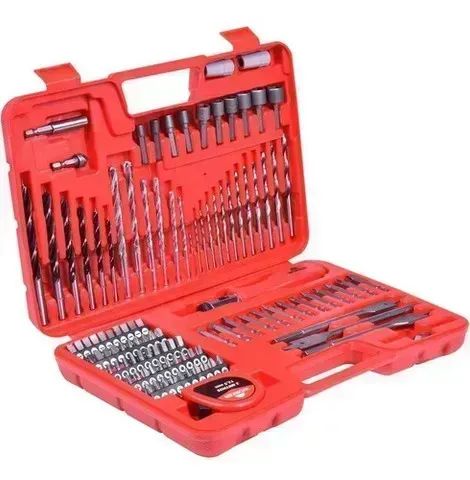 Jogo De Brocas E Ponteiras Bits 110 Peças Worker
