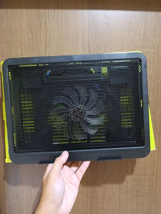 Base de Resfriamento para Laptop Cooler Fan Notebook Led Silencioso USB 1500rpm Nova/Caixa - Foto 4
