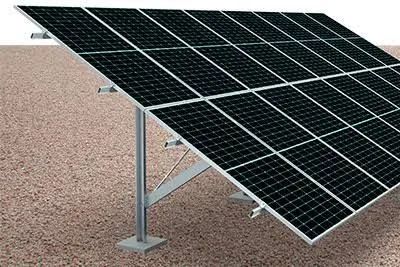 Kit de estrutura solo para 8 módulos