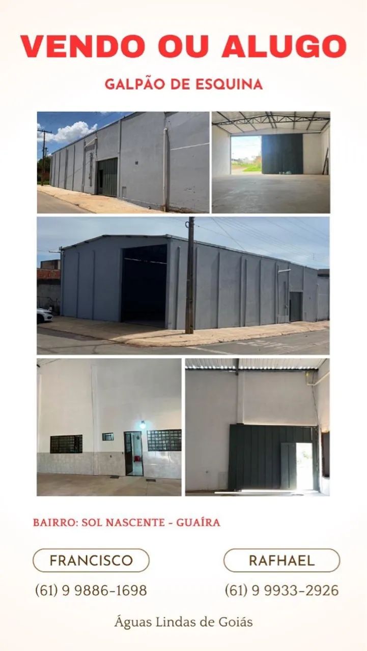 Alugo ou vendo Galpão em Águas Lindas