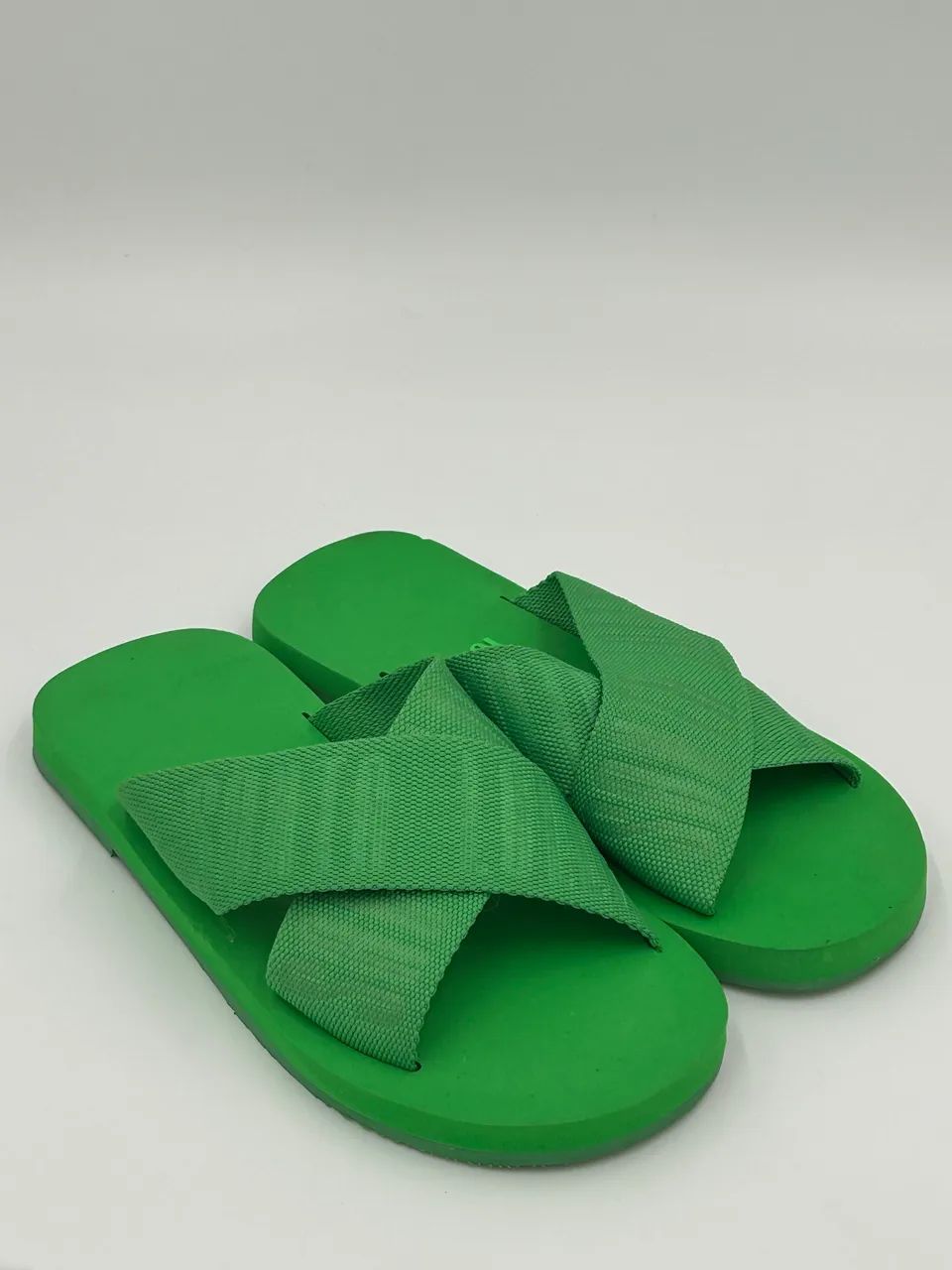 Rasteirinha Faixa Transpassada Gorgurão Verde Santa Lolla N37