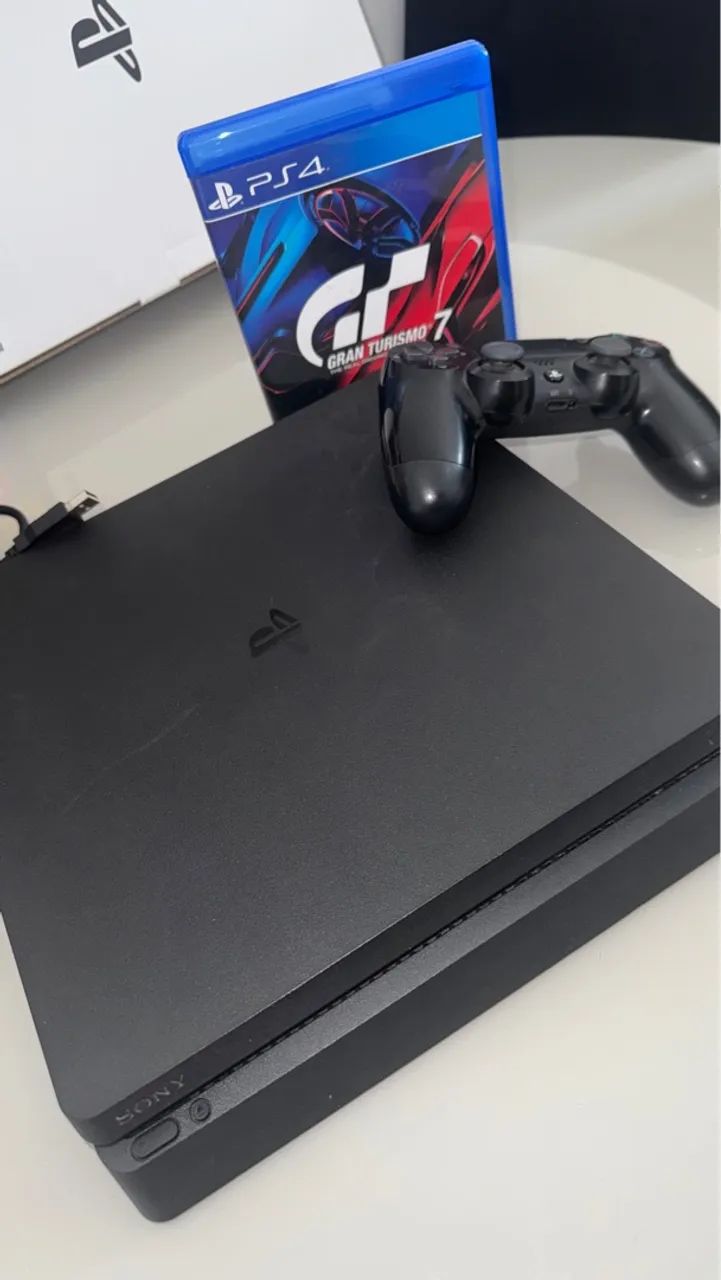 Ps4 Slim 1tb, muito bem cuidado, novinho. - Foto 2