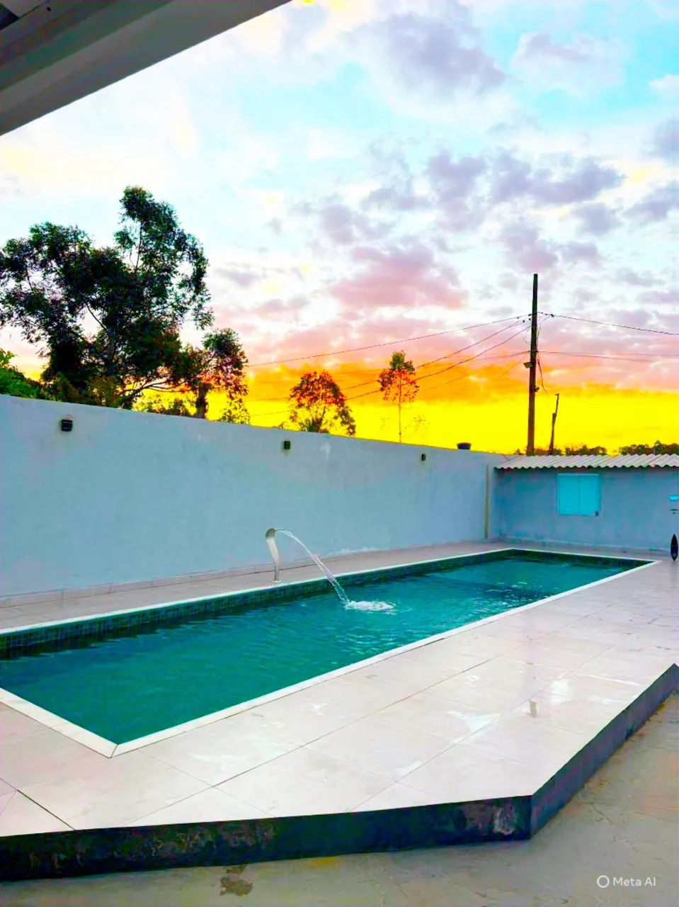 Chácara piscina gigante 