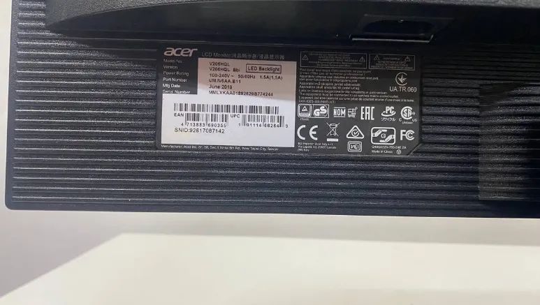 MONITOR ACER V206HQL (ITEM 10)