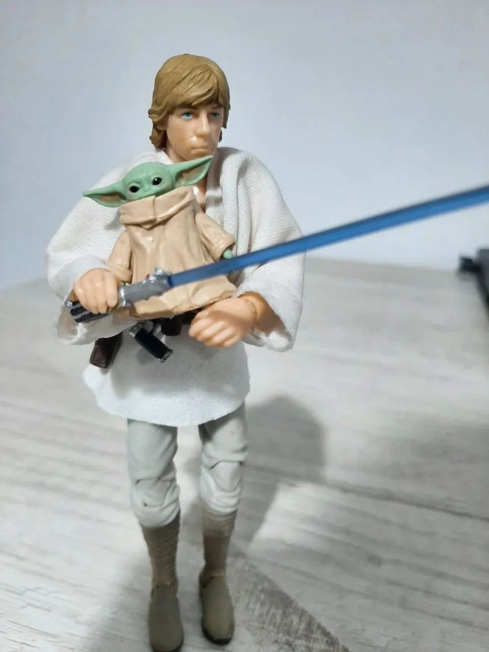 Bonecos Star Wars Luke e Yoda  - Foto 2