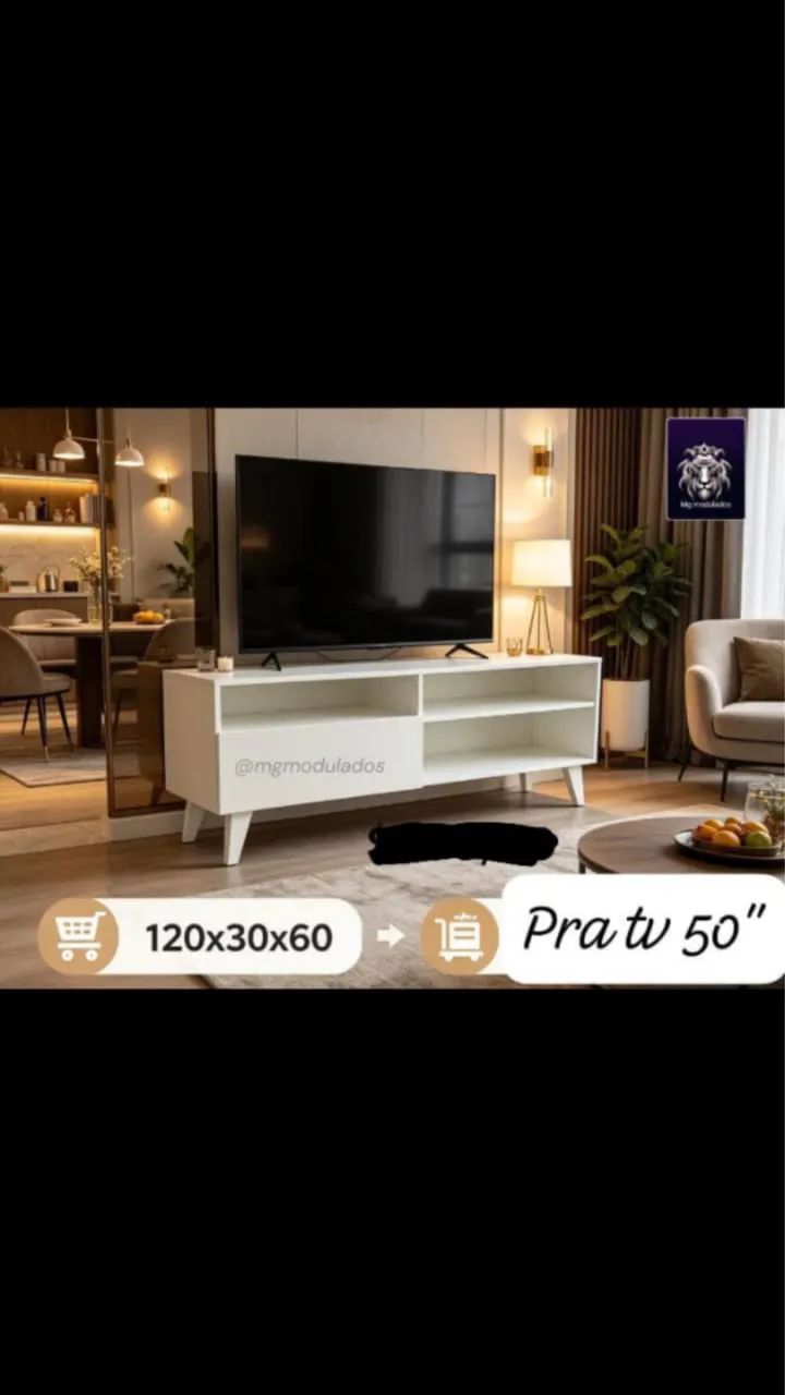 Rack pra tv apartir de 50 polegadas com entrega grátis  - Foto 2