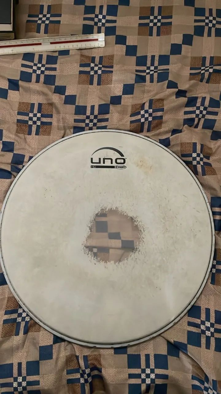 Pele de bateria (usada Evans ) - Foto 2