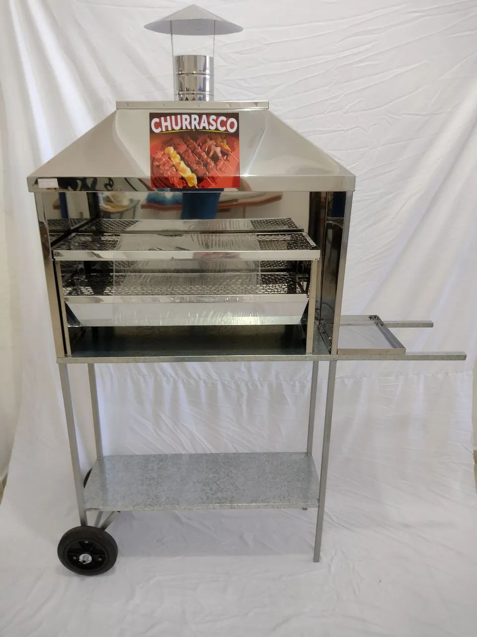 Carrinho de churrasco 60cm  - Foto 2