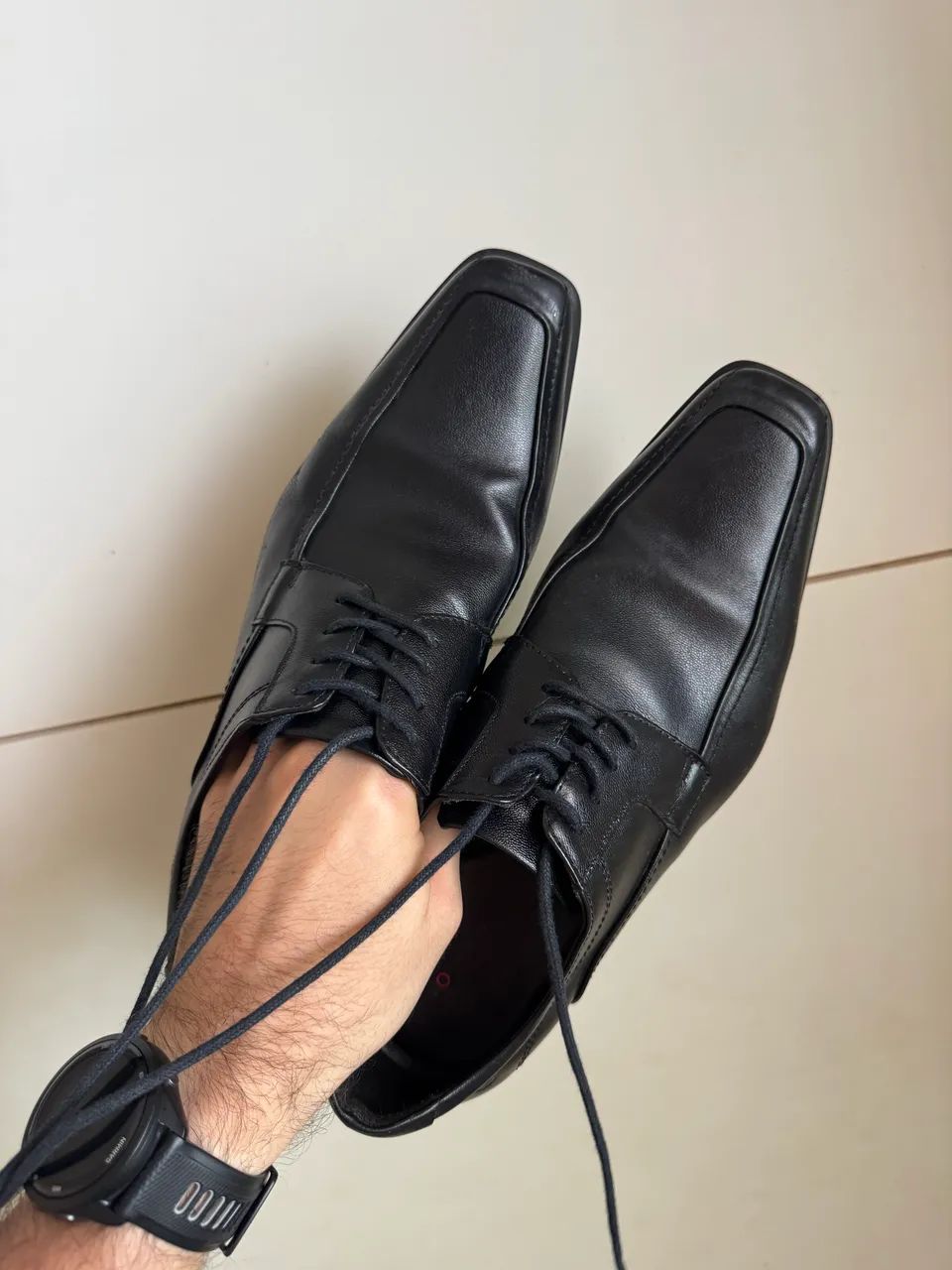 Sapato social preto - Democrata - Foto 2