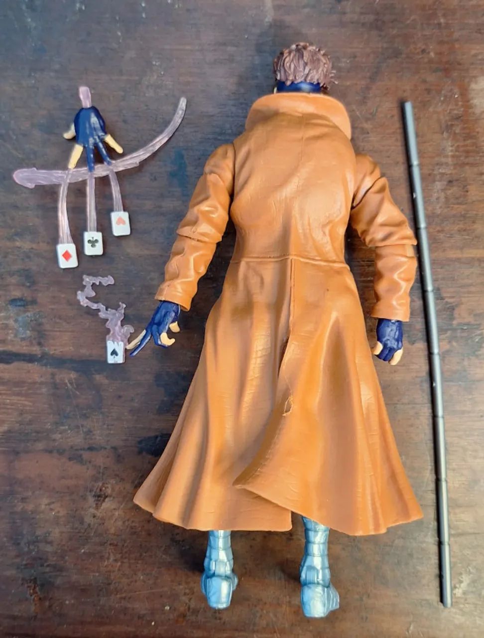 Marvel Legends X-Men Gambit Retrô vintage (usado completo) - Foto 2