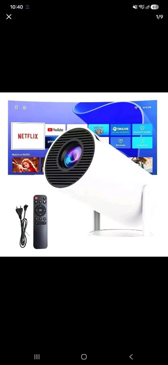 Projetor 4k | HD | 150 POLEGADAS | celular | TV | xbox | ps5 | PC | wifi | Bluetooth 