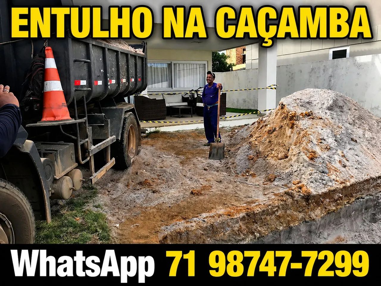 ENTULHO NA CAÇAMBA - MAIS BARATO QUE CONTÊINER - Foto 5