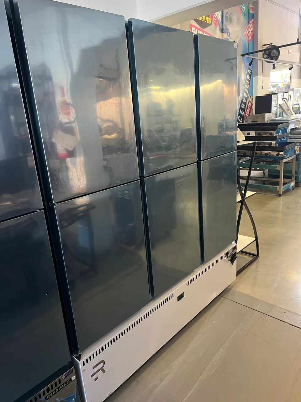 Mini câmara comercial 6 portas inox 1200 litros pronta entrega  - Foto 2