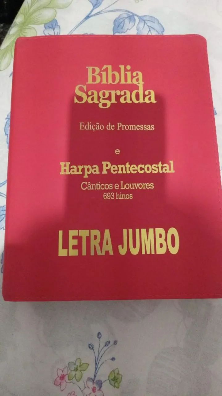 Vendo Bíblia sagrada com Harpa 