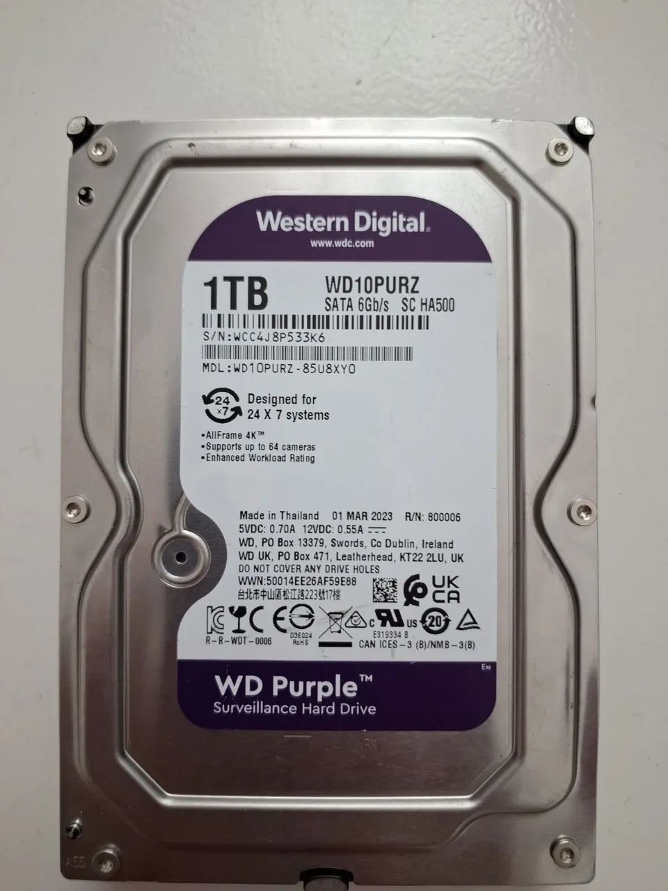 Hd 1tb Purple dvr cftv cpu  - Foto 2
