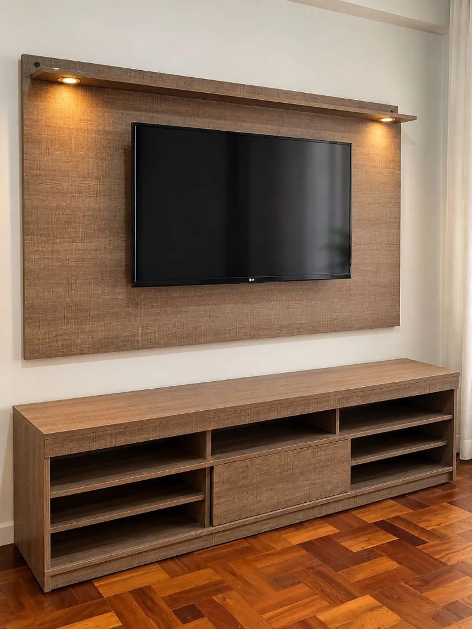 Rack com painel de led