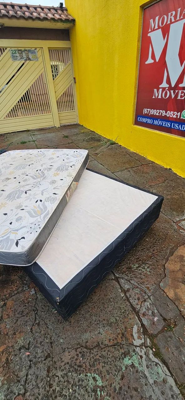 cama box casal padrão base e colchão espuma D45 ENTREGA GRÁTIS  - Foto 2