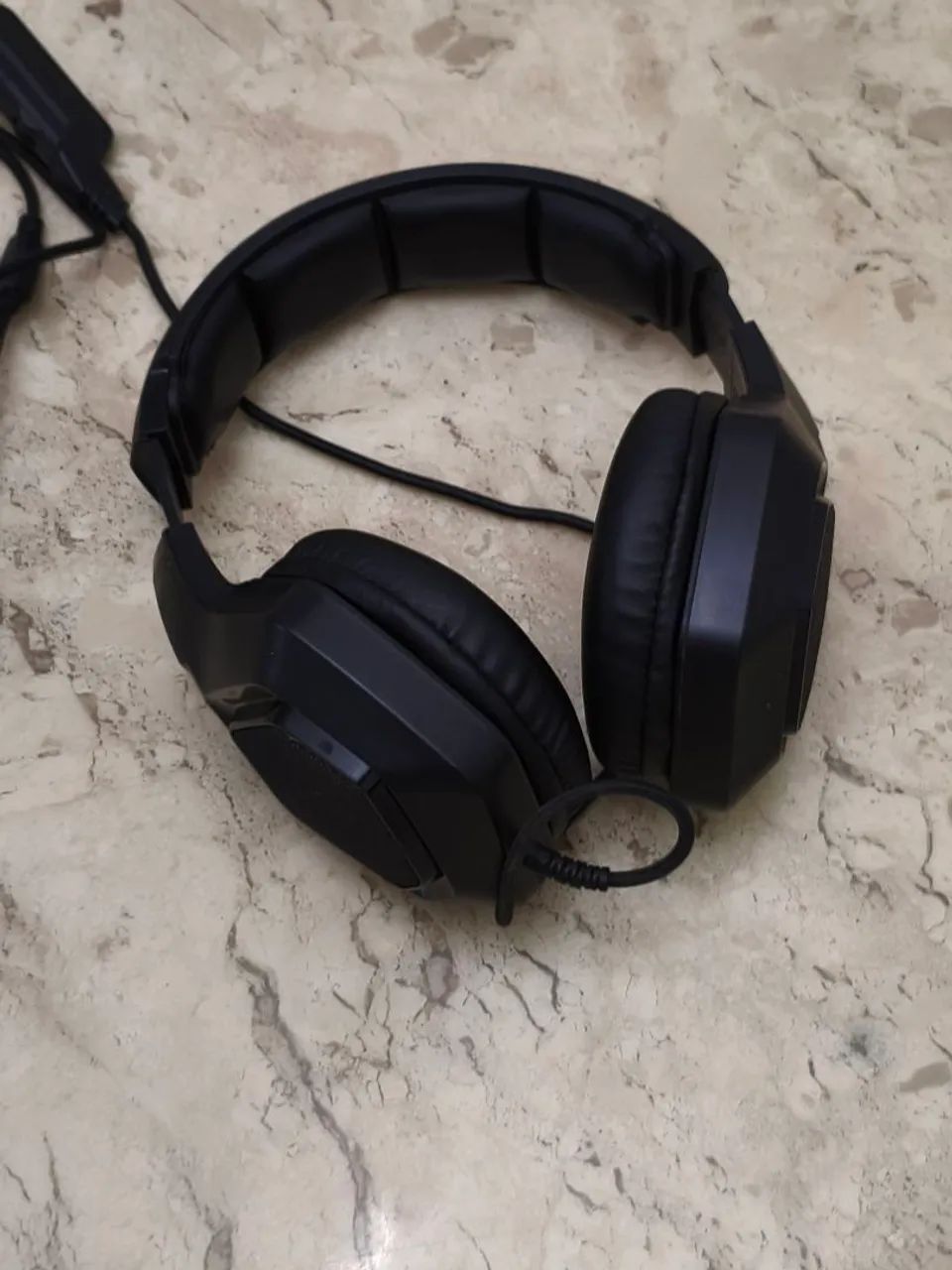 HEADSET GAMER COM MICROFONE E LED (P3 + USB) - PC / CONSOLES - Foto 5