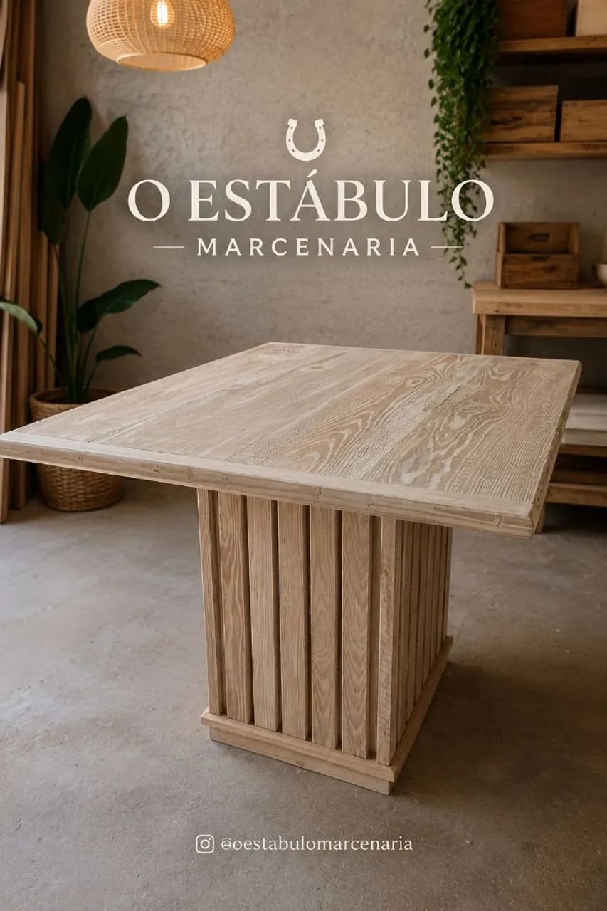 Mesa jantar madeira maciça 