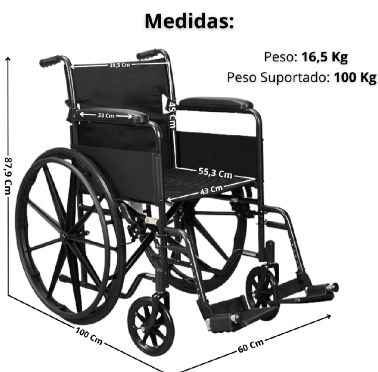 Cadeira de Rodas S90  - Foto 2