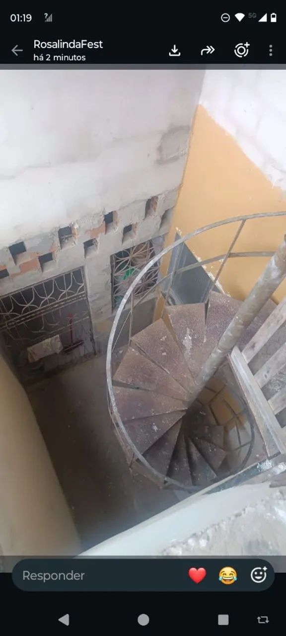 Escada de ferro modelo S