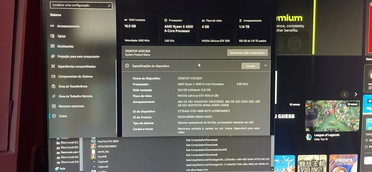 PC GAMER RYZEN 2 TELA COMPLETO  - Foto 2