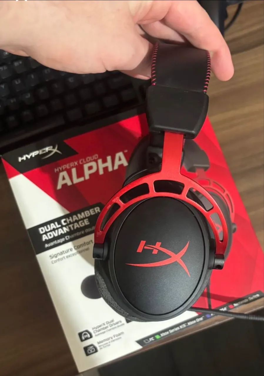 HEADSET HYPERX CLOUD ALPHA444717085335244801