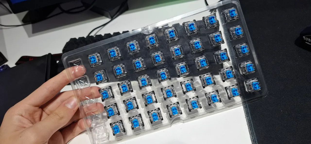 Teclado key caps mecanico azul - Foto 3