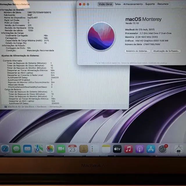 MacBook Air 2017 i7 - 8Gb Ram - 512Gb SSD - A1466 - Notebooks