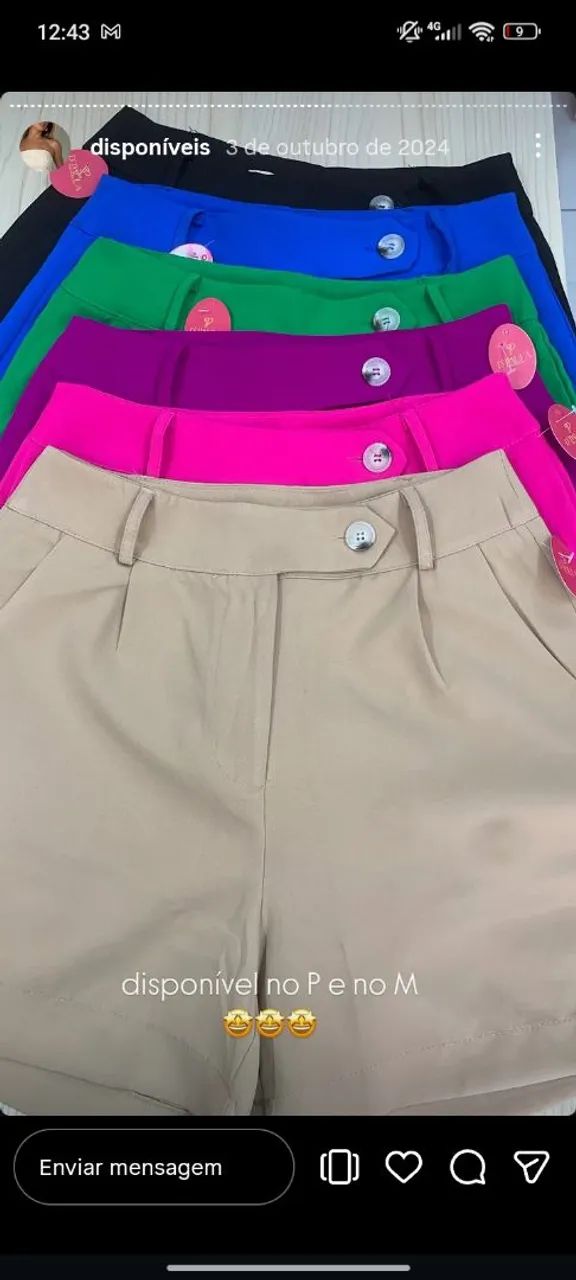 Short alfaiataria 
