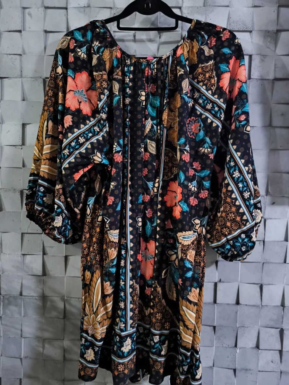 Vestido FARM Rio - Manga longa - Foto 2