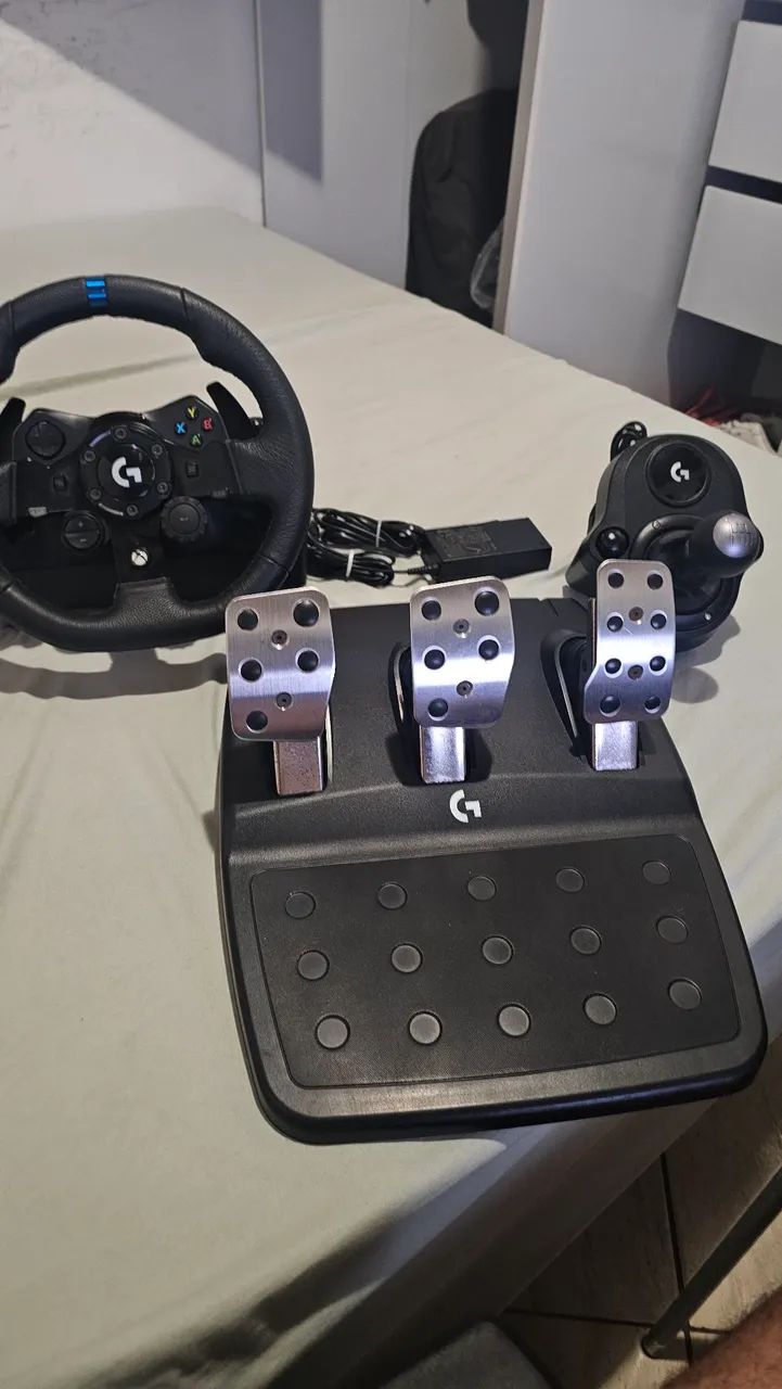 VOLANTE LOGITECH G923 + CÂMBIO  - Foto 4