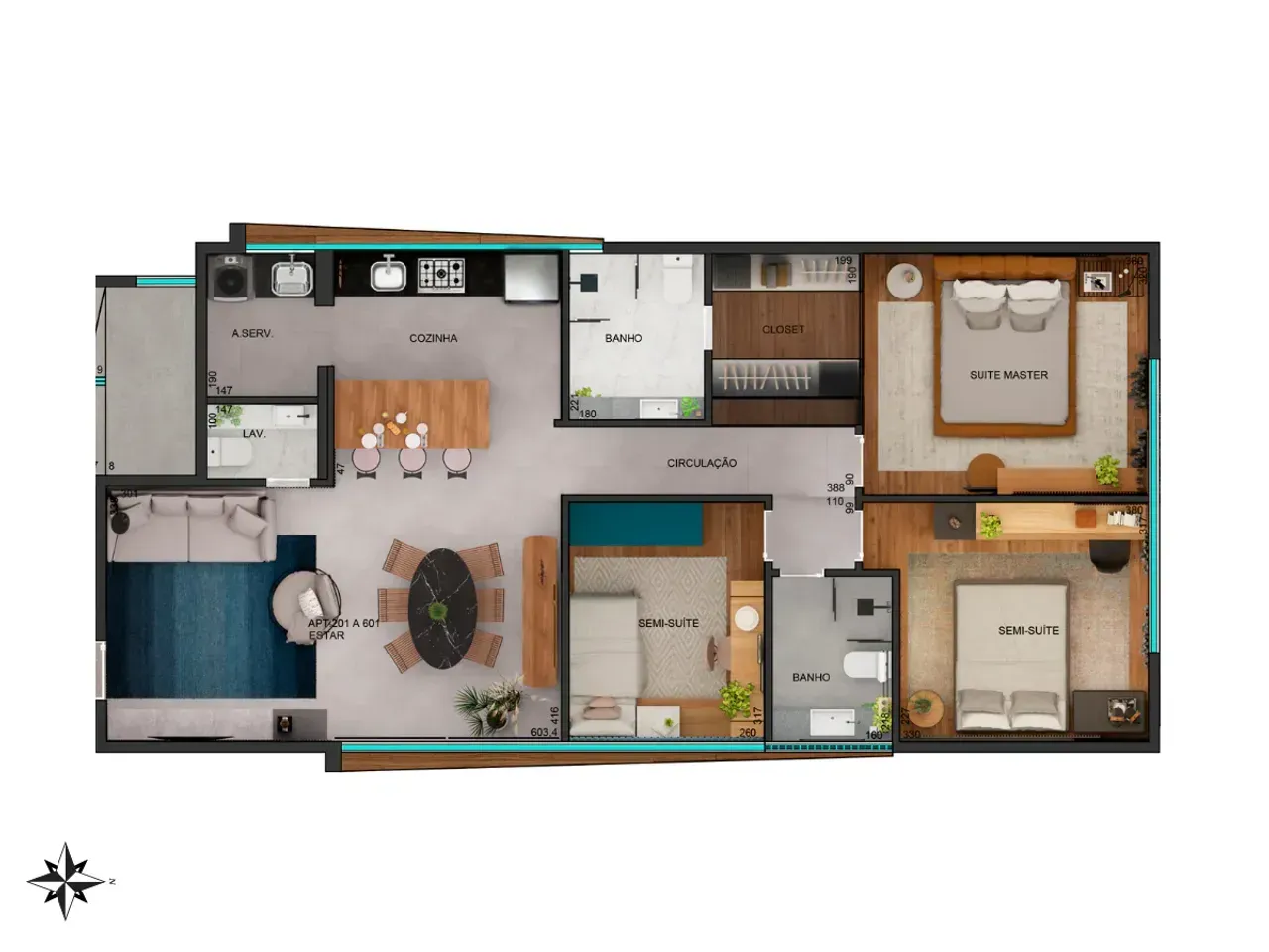 PLANTA 90m²