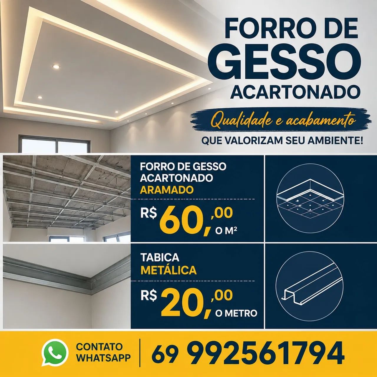 Forro de gesso