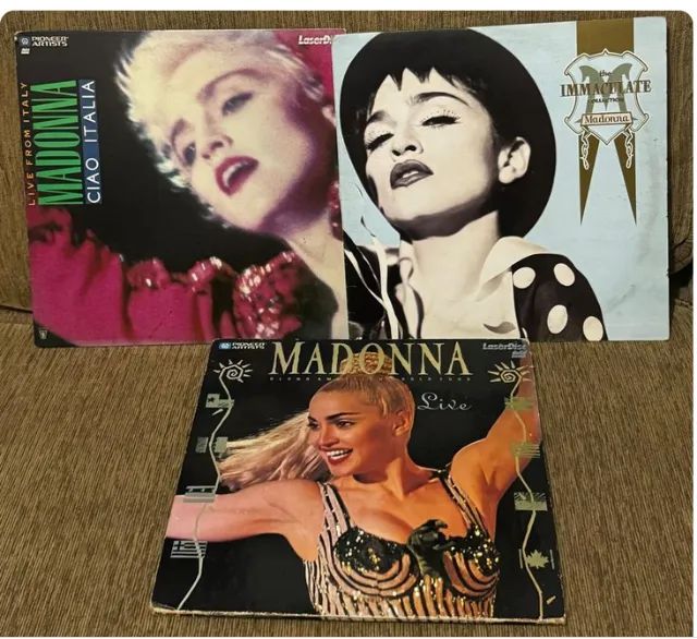 Ld Laserdisc Madonna Ciao italia Immaculate Collection  Blond Ambition   