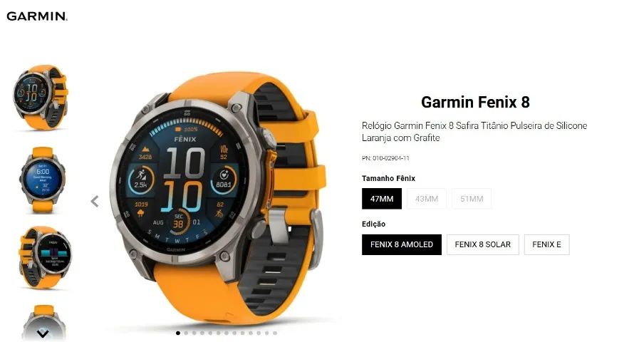 Garmin Fénix 8 47mm Amoled Safira - Foto 2