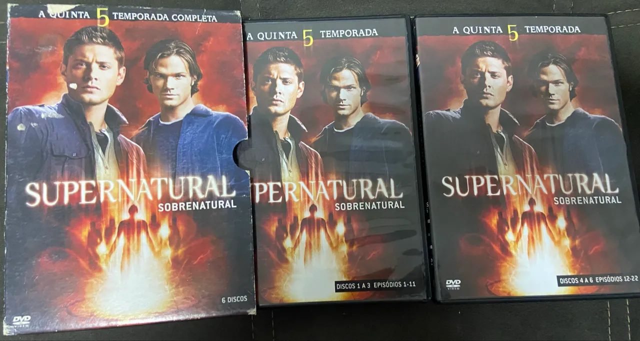 Coleção box DVDs série Supernatural  - Foto 4
