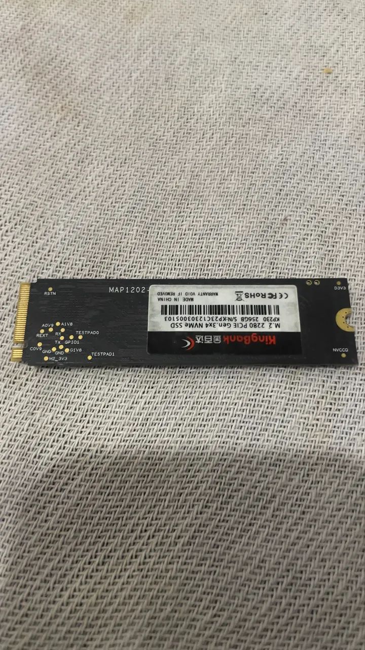 SSD NVME 256 GB