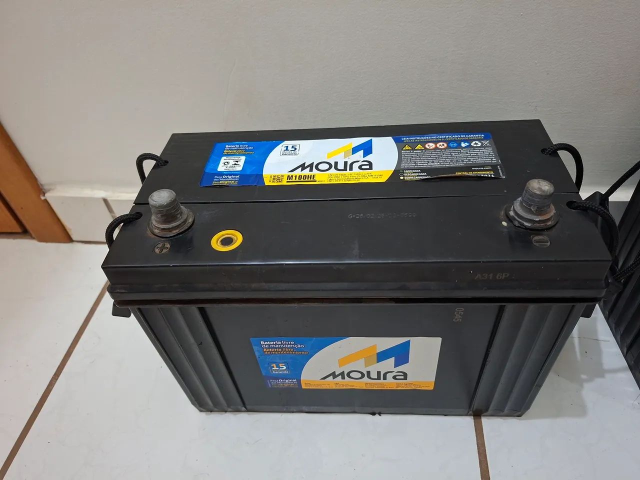 Vendo 2 baterias Moura 100 amperes 5 meses de uso - Foto 5