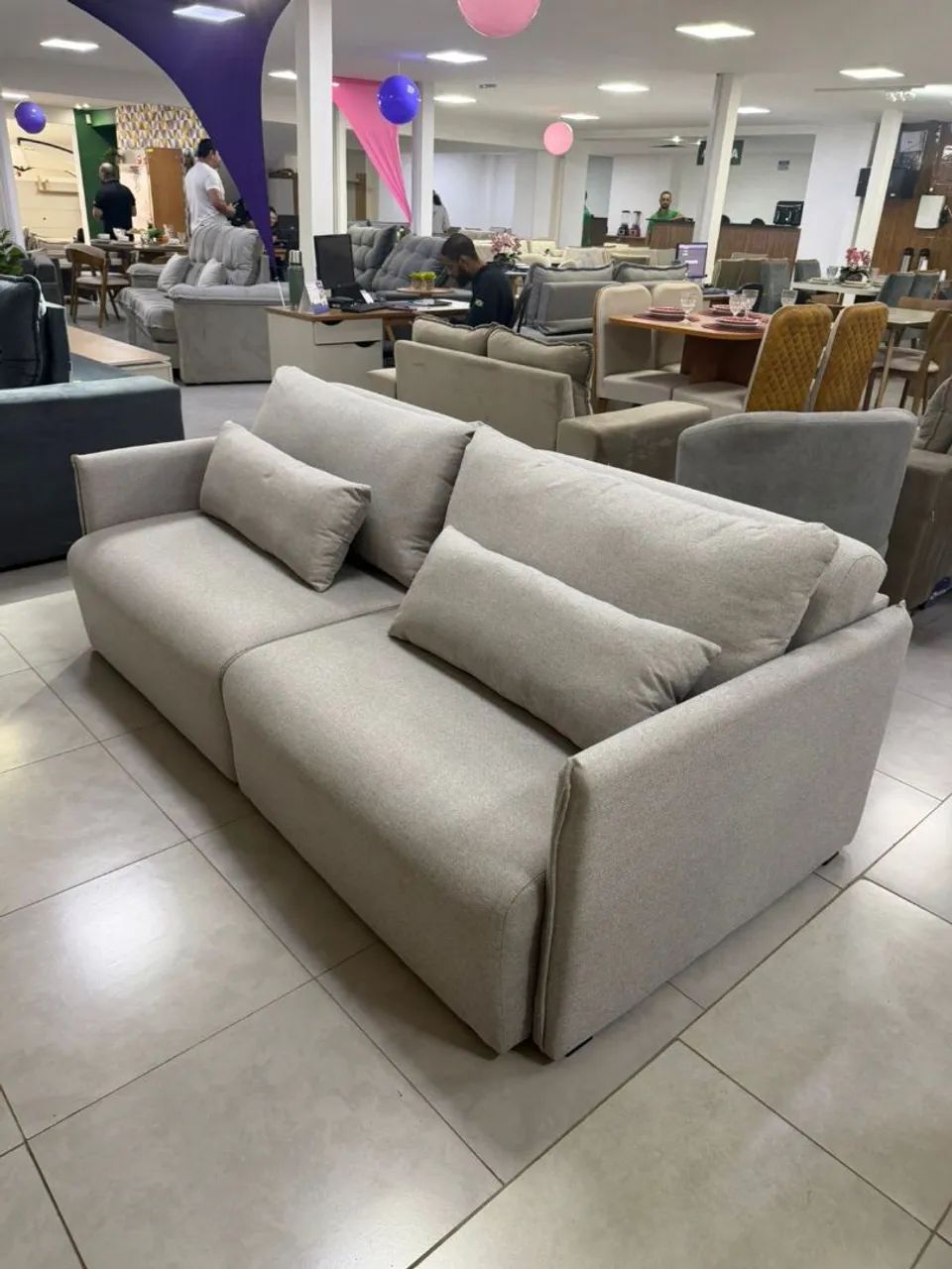 Sofá cama 2.20 em linho  - Foto 3