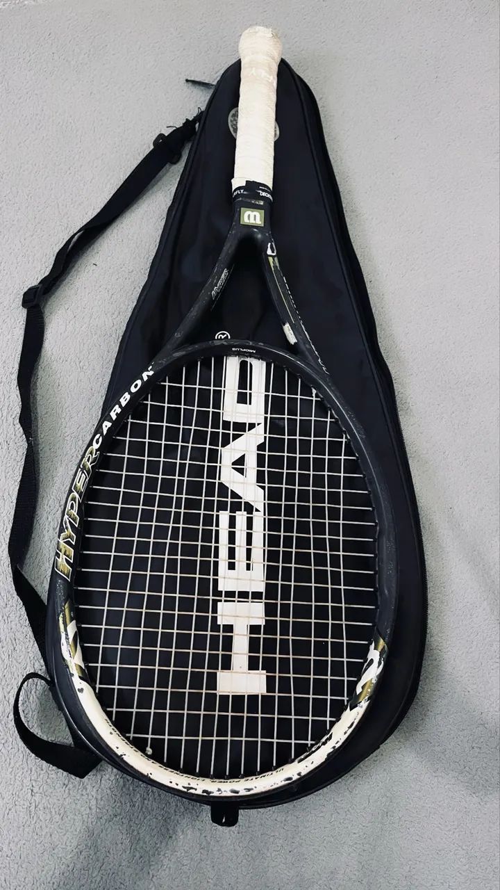Raquete Wilson nCode n4 Midplus Hyper Carbon com Capa - Foto 2