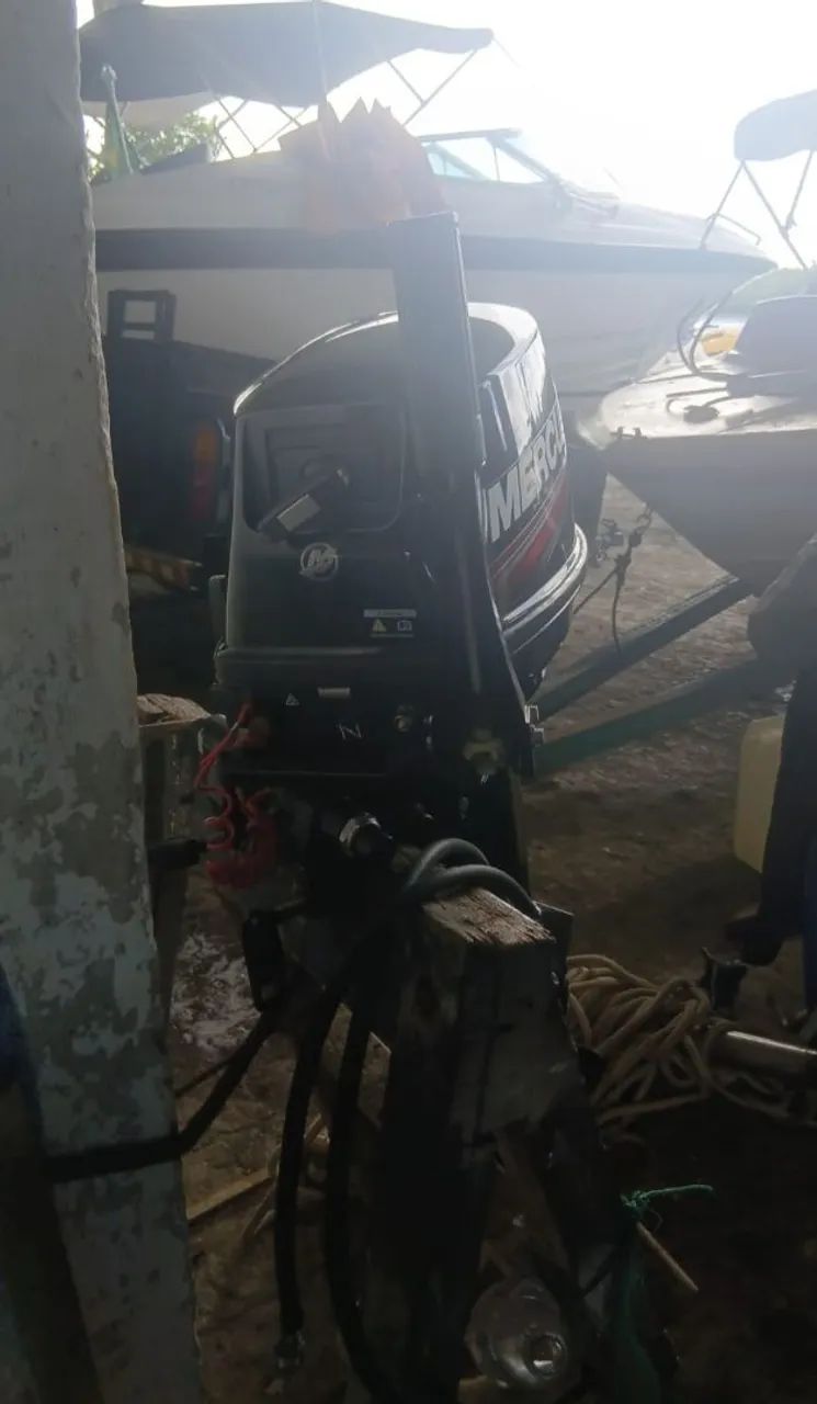 MOTOR POPA MERCURY 2TEMP ISHP MOD ME 15 M SUPER - NE SERIE: - Foto 4