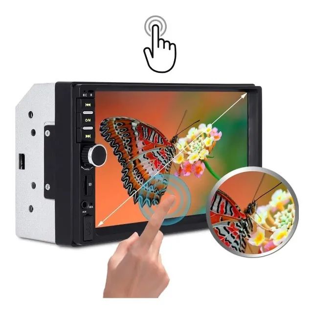 Central Multimídia MP5 7 Polegadas Touch Bluetooth + Rádio + Usb Novo Pronta Entrega - Foto 2