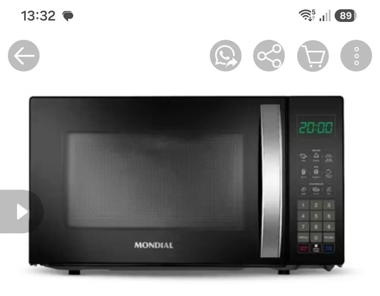 Micro-ondas Mondial 
