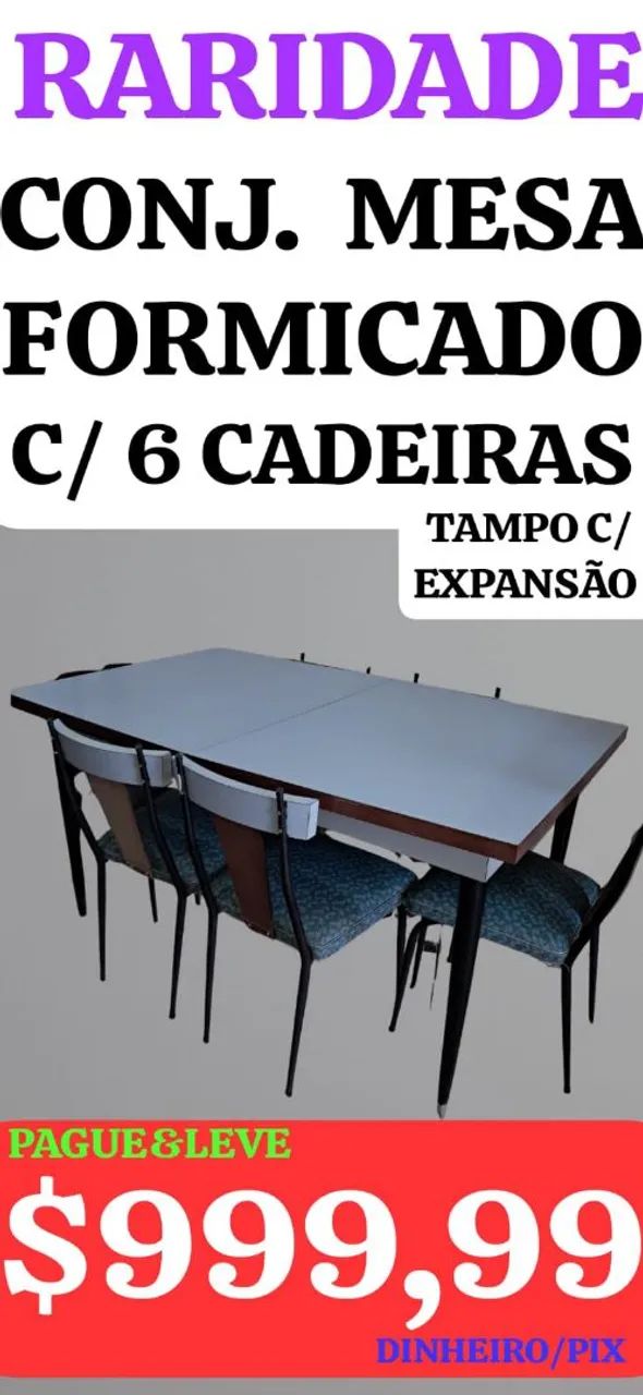 CONJUNTO DE MESA ANTIGO, LEIAM: